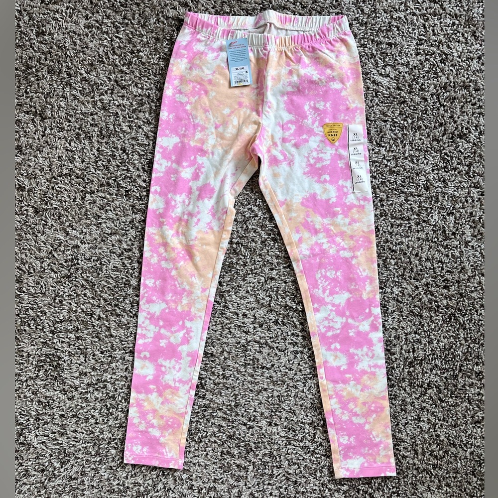 Cat & Jack Kids‎ Pink & Orange Tie-Dye Leggings – Bright & Comfy